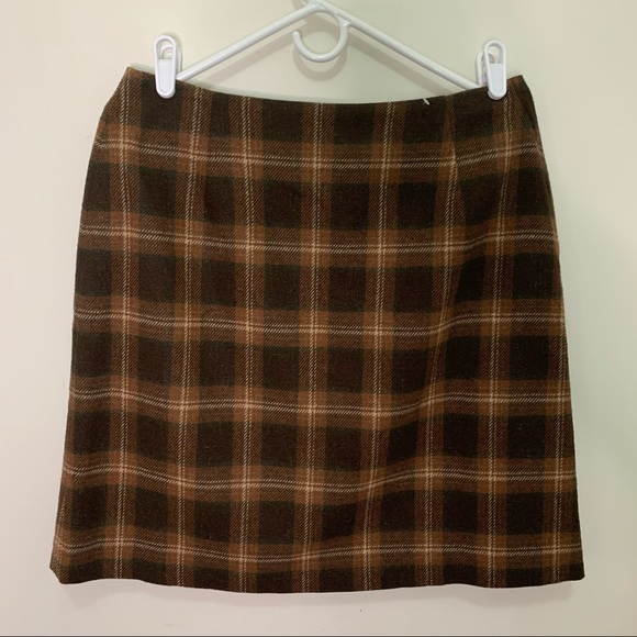 Jessica Sports Vintage Wool Blend Plaid Mini skirt Size large - Picture 7 of 13